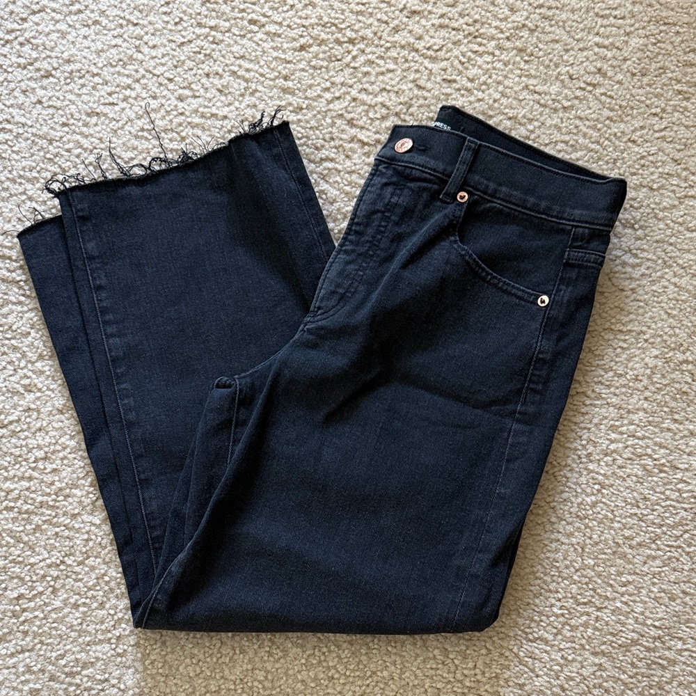 Express Dark Gray Denim Jeans